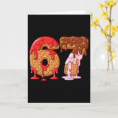 67 Ice Cream Drip Meme Funny Six Seven Valentine D カード (黄色い花)