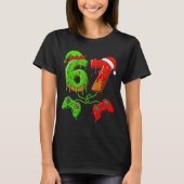 67 Ice Cream Drip Meme Gamer Six Seven Christmas B Tシャツ (正面)