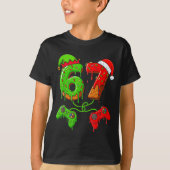 67 Ice Cream Drip Meme Gamer Six Seven Christmas B Tシャツ (正面)