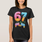 67 Ice Cream Drip Meme Gamer Six Seven Gen Alpha S Tシャツ (正面)