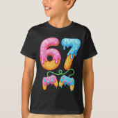 67 Ice Cream Drip Meme Gamer Six Seven Gen Alpha S Tシャツ (正面)