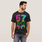 67 Ice Cream Drip Meme Gamer Six Seven Gen Alpha S Tシャツ (正面フル)