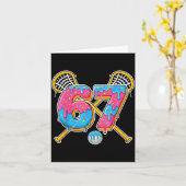 67 Ice Cream Drip Meme Gen Alpha Slang Lacrosse Sr カード (黄色い花)