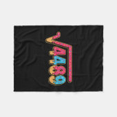 67 Ice Cream Drip Meme Math Teacher School Square  フリースブランケット (正面(横))