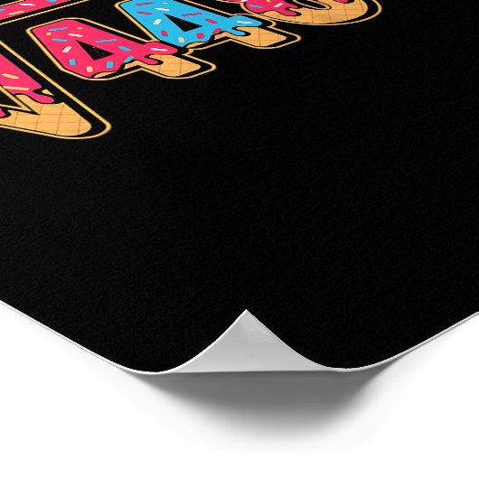 67 Ice Cream Drip Meme Math Teacher School Square  ポスター (角)