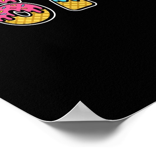 67 Ice Cream Drip Meme Six Seven Funny Gen Alpha D ポスター (角)