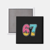 67 Ice Cream Drip Meme Six Seven Funny Gen Alpha D マグネット (正面/裏面)
