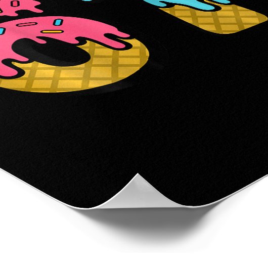 67 Ice Cream Drip Meme Six Seven Game Day (on Ck)  ポスター (角)