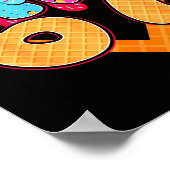 67 Ice Cream Drip Meme Six Seven Gen Alpha Slang ポスター (角)