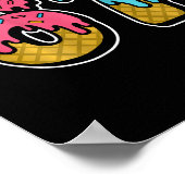 67 Ice Cream Drip Meme Six Seven Gen Alpha Slang ( ポスター (角)