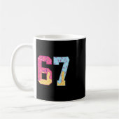 67 Ice Cream Drip Meme Six Seven Gen Alpha Slang 1 コーヒーマグカップ (左)