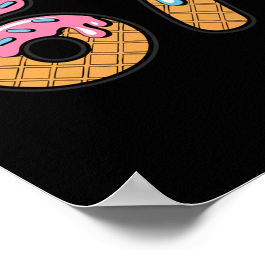 67 Ice Cream Drip Meme Six Seven Gen Alpha Slang 2 ポスター (角)