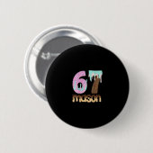 67 Ice Cream Drip Meme Six Seven Gen Alpha Slang T 缶バッジ (正面&裏面)