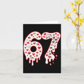 67 Ice Cream Drip Meme Six Seven Gen Alpha Valenti カード (黄色い花)