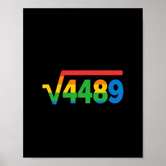 67 Ice Cream Drip Meme Square Root 4489  ポスター (正面)