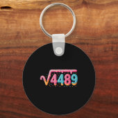67 Ice Cream Drip Meme Square Root 4489 Slang Math キーホルダー (正面)