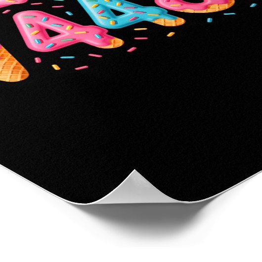 67 Ice Cream Drip Meme Square Root 4489 Slang Math ポスター (角)