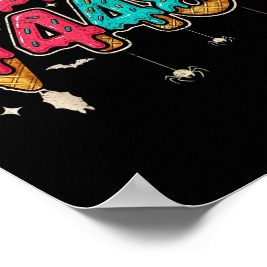 67 Ice Cream Drip Meme Square Root 4489 Slang Math ポスター (角)