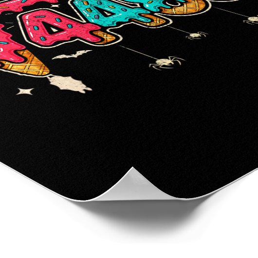 67 Ice Cream Drip Meme Square Root 4489 Slang Math ポスター (角)