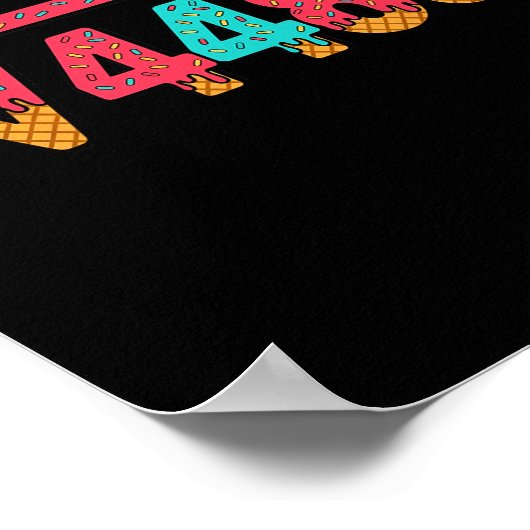 67 Ice Cream Drip Meme Square Root 4489 Slang Math ポスター (角)