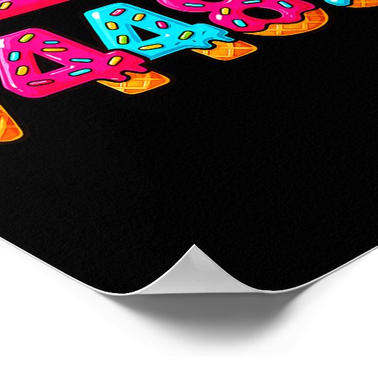 67 Ice Cream Drip Meme Square Root 4489 Slang Math ポスター (角)