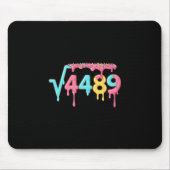 67 Ice Cream Drip Meme Square Root 4489 Slang Math マウスパッド (正面)
