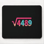 67 Ice Cream Drip Meme Square Root 4489 Slang Math マウスパッド (正面)