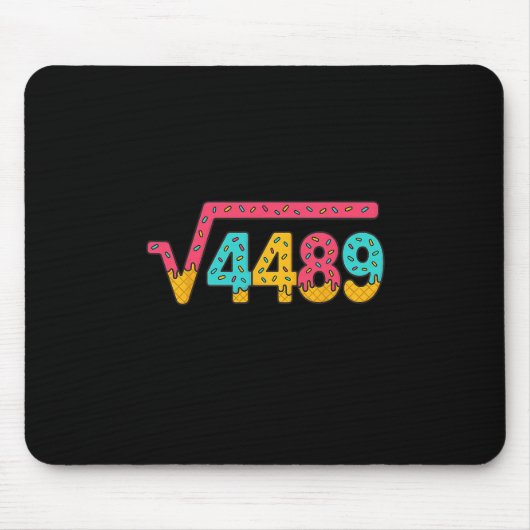 67 Ice Cream Drip Meme Square Root 4489 Slang Math マウスパッド (正面)