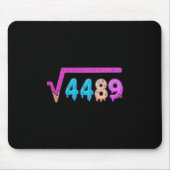 67 Ice Cream Drip Meme Square Root 4489 Slang Math マウスパッド (正面)