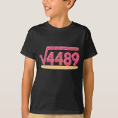 67 Ice Cream Drip Meme Square Root 4489 Slang Math Tシャツ (正面)
