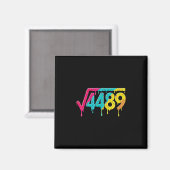 67 Ice Cream Drip Meme Square Root 4489 Slang Teac マグネット (正面/裏面)