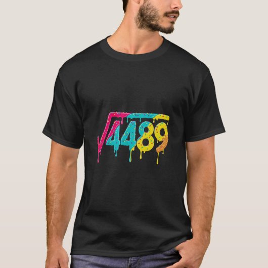 67 Ice Cream Drip Meme Square Root 4489 Slang Teac Tシャツ (正面)