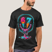 67 Ice Cream Drip Number 67 Player 67th Birthday  Tシャツ (正面)