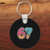 67 Ice Cream Drip (on Ck)  キーホルダー (正面)
