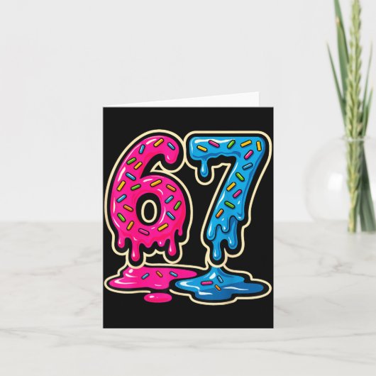 67 Ice Cream Meme Six Seven  カード (正面)