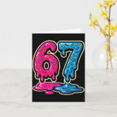 67 Ice Cream Meme Six Seven  カード (黄色い花)