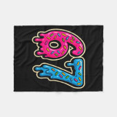 67 Ice Cream Meme Six Seven  フリースブランケット (正面(横))