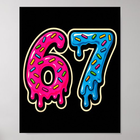 67 Ice Cream Meme Six Seven  ポスター (正面)