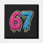 67 Ice Cream Meme Six Seven  マグネット (正面)