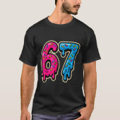 67 Ice Cream Meme Six Seven Tシャツ (正面)