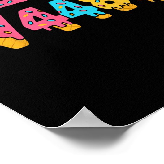 67 Ice Cream Meme Square Root 4489 Slang Math Teac ポスター (角)