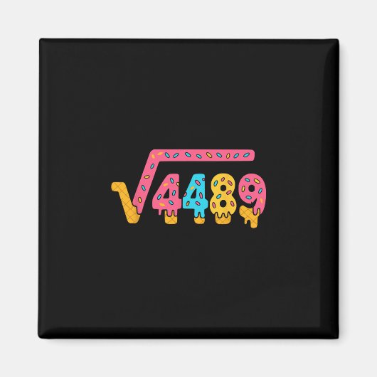 67 Ice Cream Meme Square Root 4489 Slang Math Teac マグネット (正面)