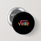 67 Ice Cream Meme Square Root 4489 Slang Math Teac 缶バッジ (正面&裏面)