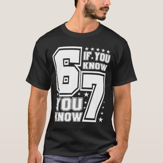 67 If You Know You Know, Funny 67 Viral Meme Athle Tシャツ (正面)