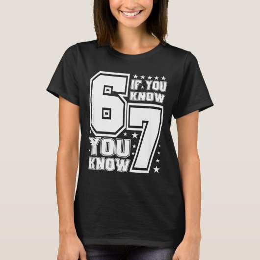 67 If You Know You Know, Funny 67 Viral Meme Athle Tシャツ (正面)