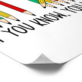 67 If You Know You Know Tally Marks Pencils Six Se ポスター (角)