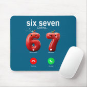 67 Is Calling Funny Meme 67 Accept Silly Six Seven マウスパッド (マウス)