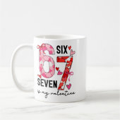 67 Is My Valentine Funny Six Seven Meme Valentine  コーヒーマグカップ (左)