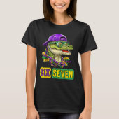 67 Mardigator Alligator Mardi Gras Six Seven Funny Tシャツ (正面)