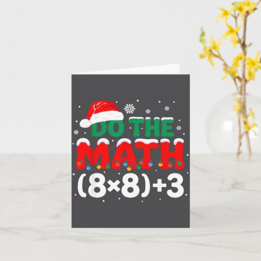 67 Math Do Teacher Humor Lovers カード (黄色い花)